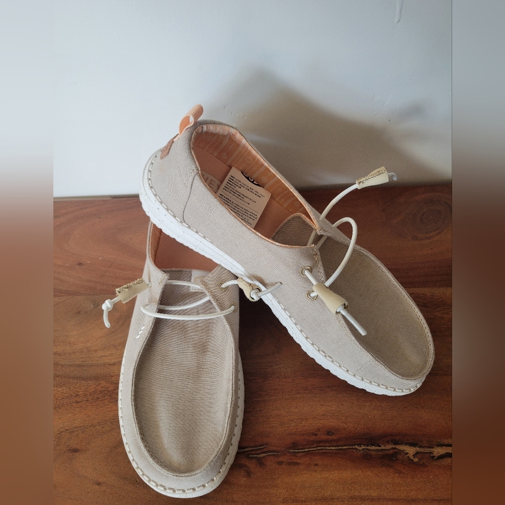 Hey Dude Women's Tan Slip-On Shoes